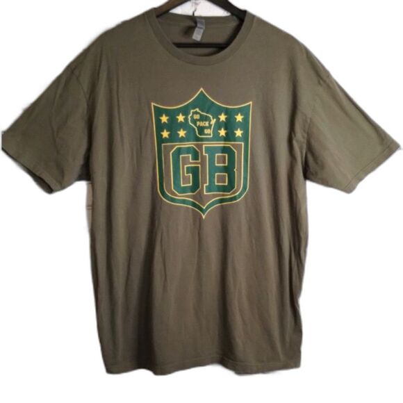 America's Finest Next Level Apparel Green Bay Crest Shirt - Men's XXL - Picture 1 of 6